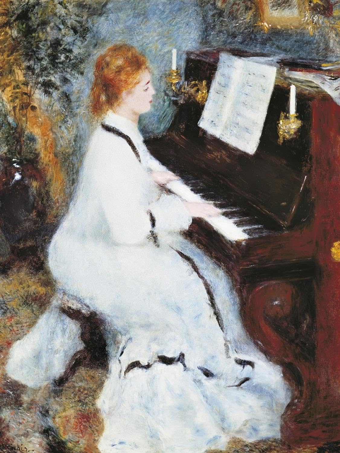 Amazon.com: ART.COM Wall Art Print Woman at the Piano, 1875/76 by